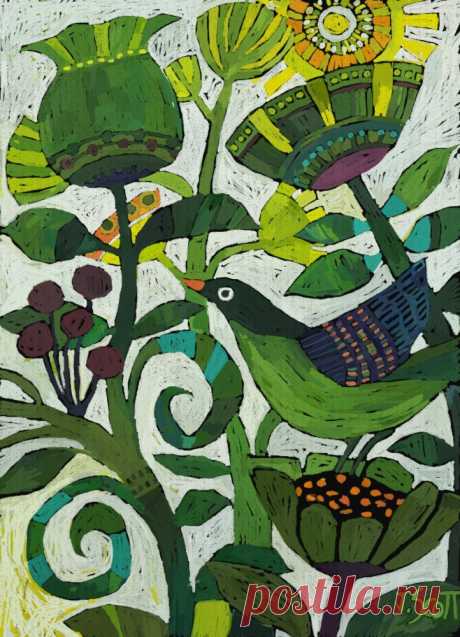 Bird Floral 2 – Print | Jo Scott Art