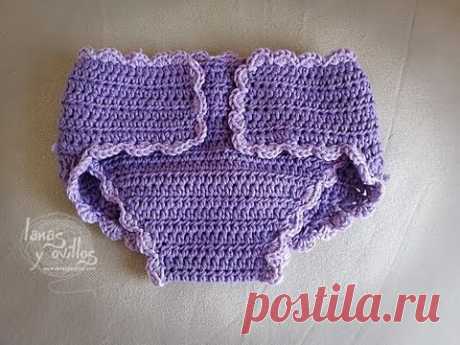 Tutorial Cubrepañales Crochet o Ganchillo Diapers Cover - YouTube