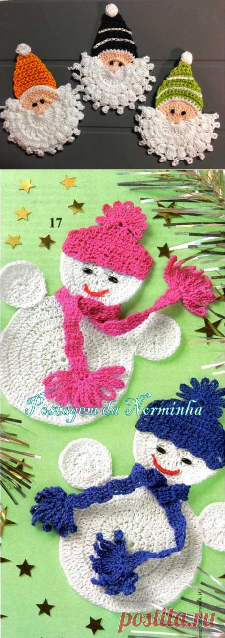 christmas craft ideas: beauty santa face crochet ideas | make handmade, crochet, craft