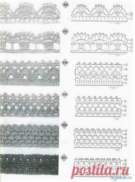 обвязка крючком края изделия схемы: 2 тыс изображений найдено в Яндекс.Картинках