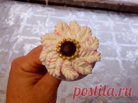 УКРАШЕНИЕ ТОРТОВ, КАК СДЕЛАТЬ ЦВЕТОК ИЗ КРЕМА, HOW TO MAKE A CREAM FLOWER