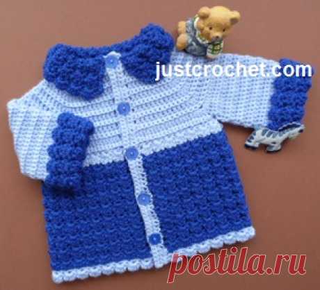 Free baby crochet pattern boys jacket usa