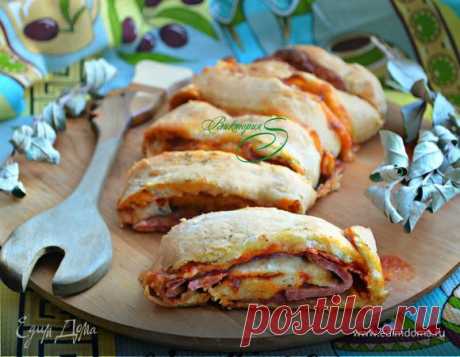 Итальянская пицца-рулет «Стромболи», пошаговый рецепт на 3191 ккал, фото, ингредиенты - ВикторияS