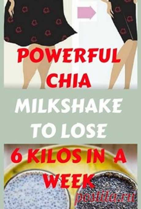 POWERFUL CHIA MILKSHAKE TO LOSE 6 KILOS IN 1 WEEK