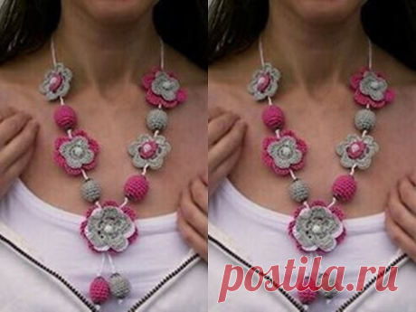 COLLARES TEJIDOS A CROCHET Nº 08