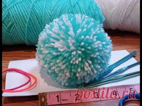 4inch pompom using folded paper