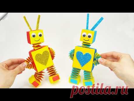 Paper robot Moving paper TOYS  Easy paper crafts