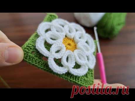 Super Easy Crochet Knitting Motif   Bu Motife Bayıldım Tığ İşi Örgü Motif Yapımı