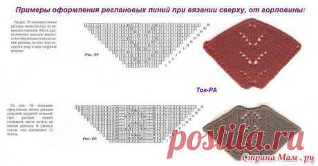 Вязание-спицы &gt;Вязание реглана.