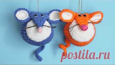 МК Мышешарик | Вязаная мышка крючком - подробное описание игрушки | Crochet Toy Mouse Tutorial