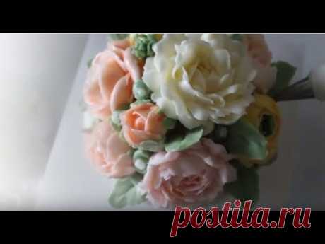 이탈리안머랭 버터크림플라워 당근케이크 만들기 How to make buttercream flower cake