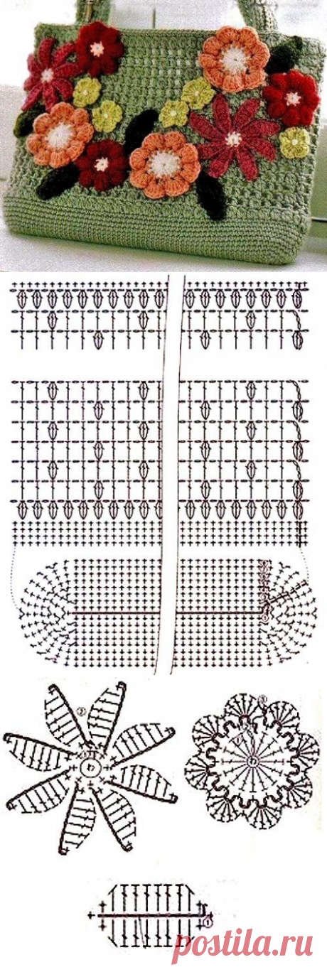 Вязаная сумка крючком через плечо. Летняя маленькая сумочка крючком | Домоводство для всей семьи.