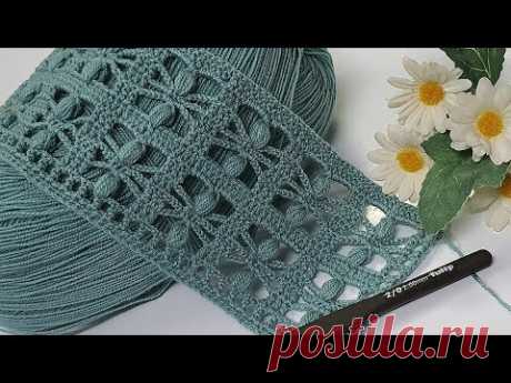 Şahane 💯 Yapımı kolay tığ işi örgü model  crochet knitting pattern