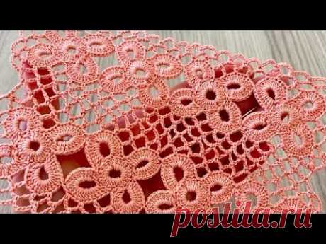 How to Make Motif Look Simple and Quick Crochet Runner and Blouse Pattern