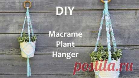 Easy Macrame Plant Hanger for Beginners | Макраме Кашпо для Цветов | Макраме для Начинающих