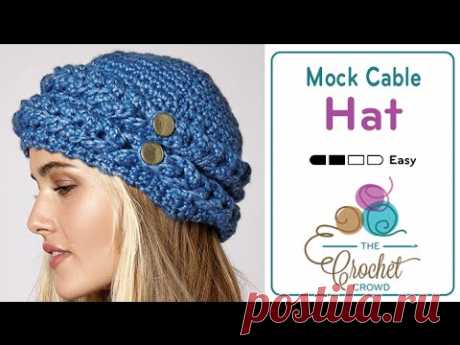 How To Crochet A Hat: Mock Cable Hat