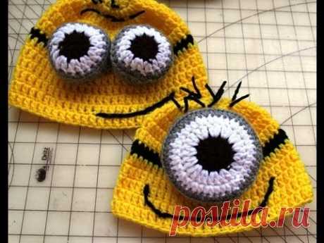 Crochet Inspired by Despicable Me - Minion Beanies / Video 1 - Yolanda Soto Lopez