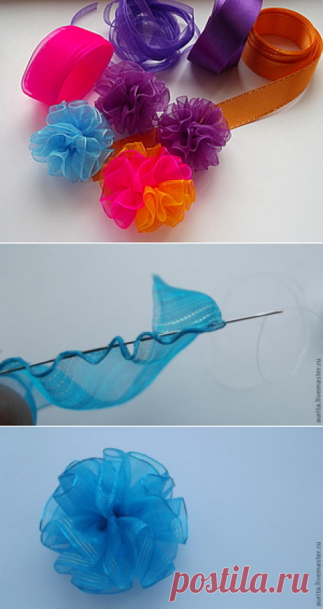 Резиночка для волос. Бантик-шарик за 15 минут - Ярмарка Мастеров - ручная работа, handmade