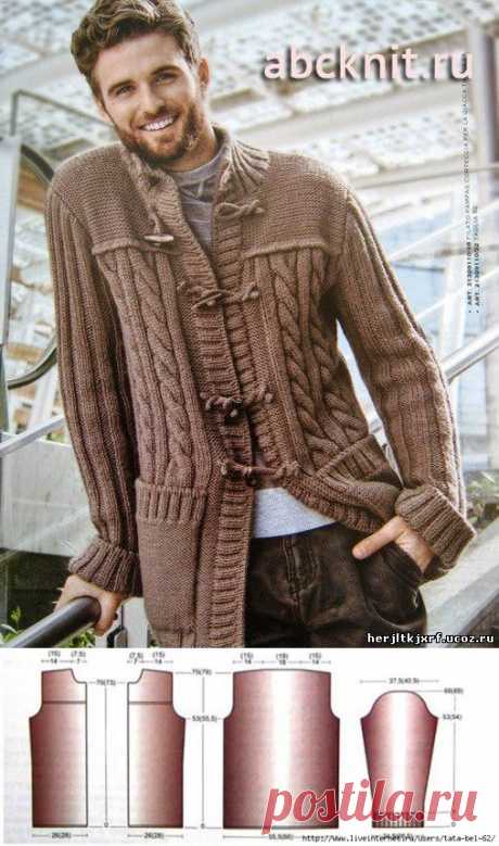 Мужской кардиган - пуловера.свитера.джемпера - вязание для мужчин. - Каталог файлов - вязание-это модно.