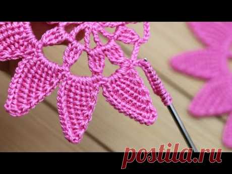 Очаровательный ЧУДО-ЦВЕТОК простое вязание крючком МК Beautiful Flower Crochet Pattern for beginners