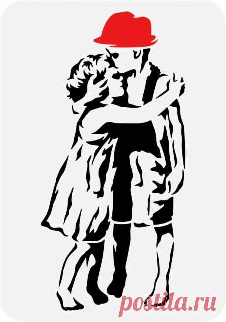 FINGERINSPIRE Banksy Kids Hugging Stencil 21x29.7cm Wiederverwendbar Banksy Girl Malschablone Banksy Boy Drawing Stencil Banksy Theme Stencil Zum Malen Auf Holz Wand Und Möbel : Amazon.de: Baumarkt