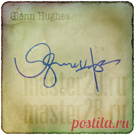 Автографы знаменитостей - автограф Glenn Hughes