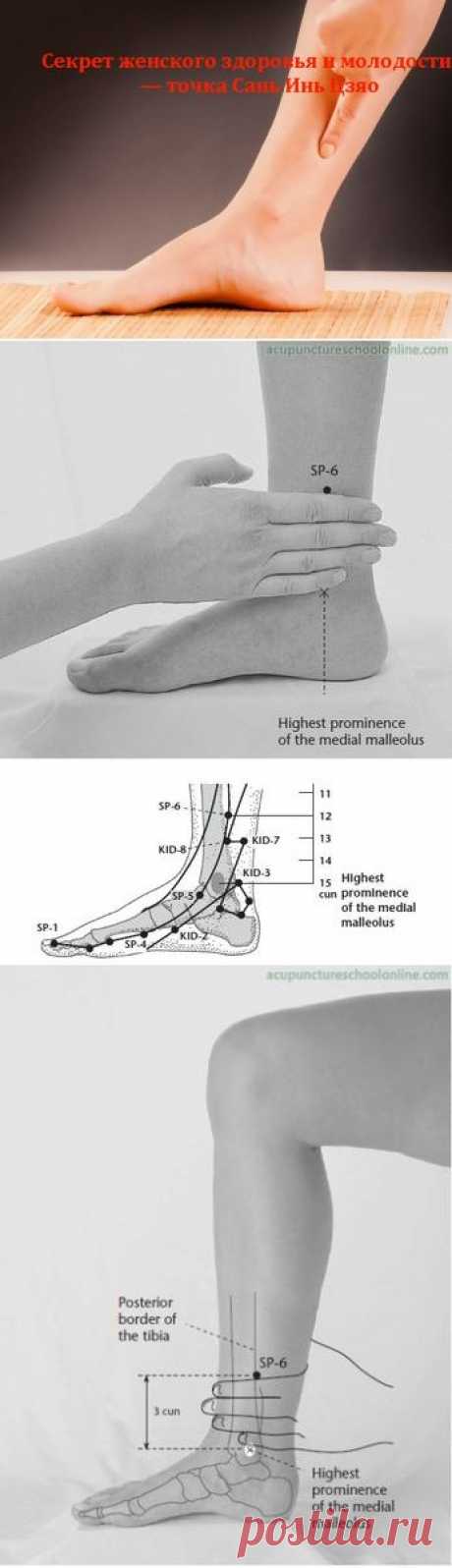 Секрет женского здоровья и молодости — точка Сань Инь Цзяо