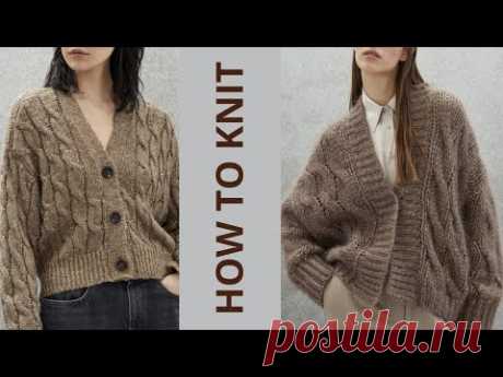 🔥💫🍂 Один Узор, Два Кардигана: Осенний Вязаный Стиль/One Pattern, Two Cardigans: Autumn Knit Style