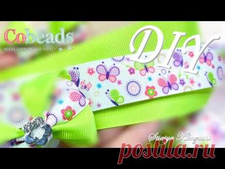 DIY / Яркие Малышки / Бантики из ЛЕНТ 2.5 см / На Первые Хвостики / ЛЕГКО / #CoBeads