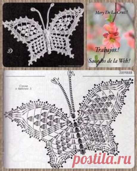 Mariposa crochet patron Butterfly