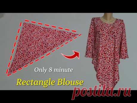🔥Sewing a Very Practical Blouse With Less Fabric | 100% Profitable Business💥No Pattern