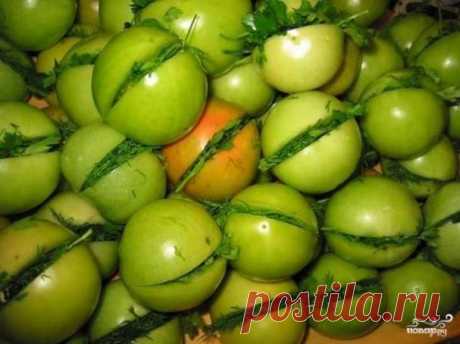 Зеленые помидоры по-грузински - пошаговый рецепт с фото на Повар.ру