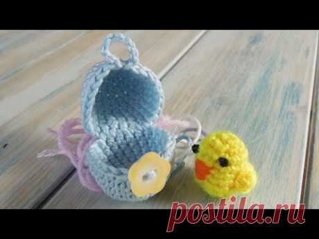 ▶ (crochet - part 1 of 2) How To Crochet a Mini Chick &amp; Egg - Yarn Scrap Friday - YouTube