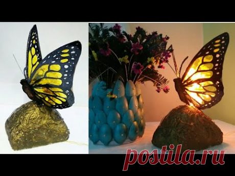 DIY Butterfly table lamp shade| paper lamp shade| room decor| art my passion