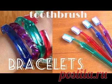 DIY Fashion ♥ Toothbrush Bracelets - YouTube