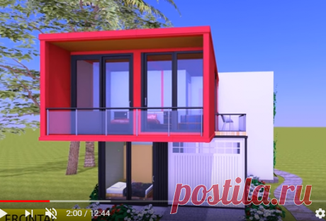 Modular Shipping Container 4 Bedroom Prefab Home Design with Floor Plans | MODBOX 1300 - YouTube