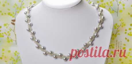 Elegant Jewelry Beads and Accessories: Simple Pearl Necklace DIY with Ribbon