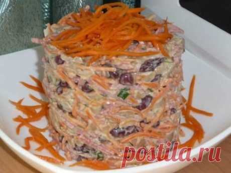 Салат с фасолью и морковью - рецепт с фото / Простые рецепты