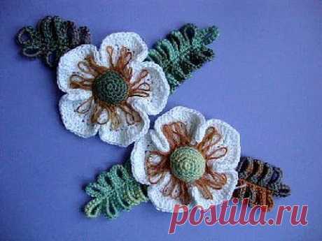 ▶ Как вязать цветок Вязание крючком Урок 24 Crochet flower pattern - YouTube