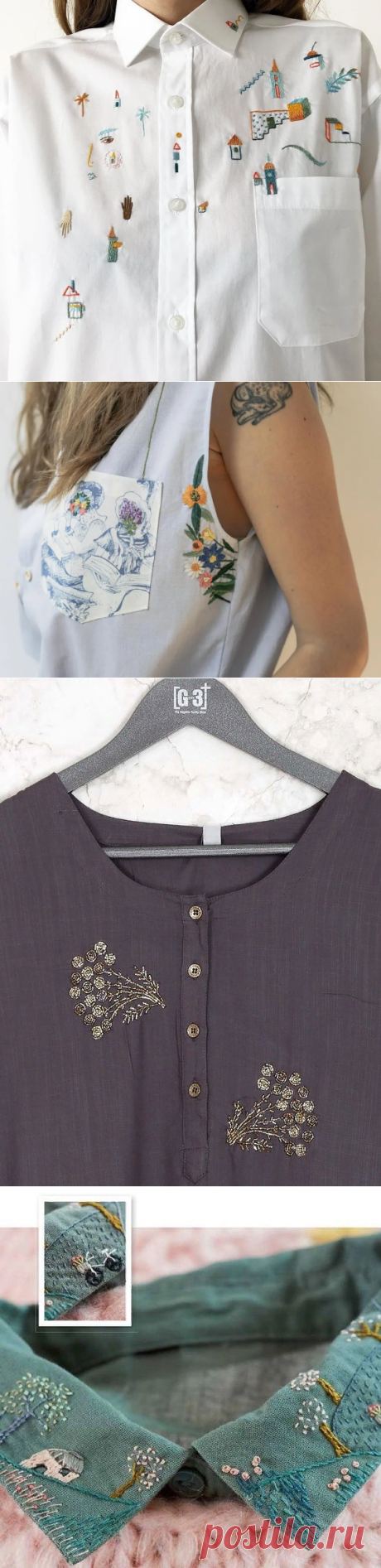 Вдохновляющая вышивка на блузах. | Handmade для всех | Яндекс Дзен