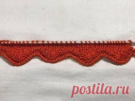 KNITTING BORDER  [ SCALLOP BORDER ]