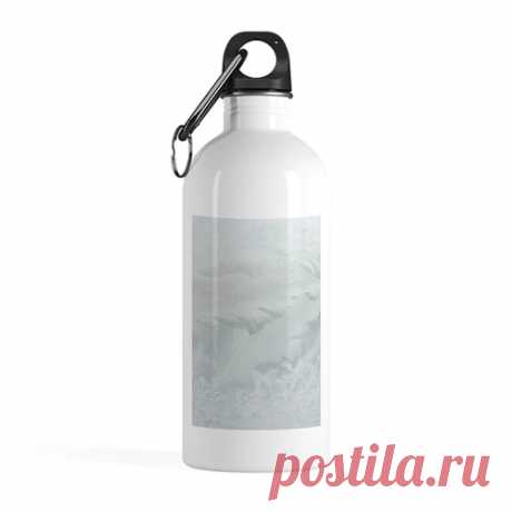 Бутылка металлическая 500 мл Морозный узор #4616179 в Москве, цена 890 руб.: купить бутылки с принтом от Anstey в интернет-магазине