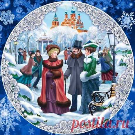 Рождественские открытки — сбор пазла — Пазлы онлайн