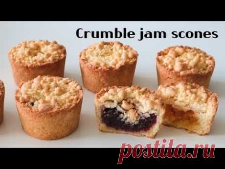 Crumble jam scones │Brechel