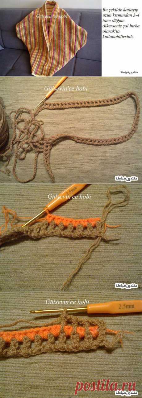 Irish crochet &amp;: Интересный узор крючком