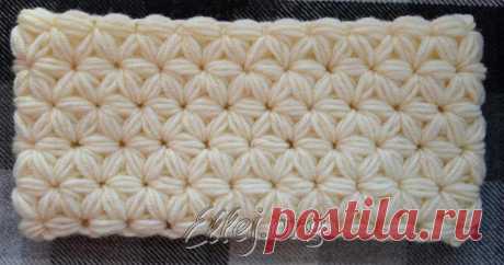 Снуд узором Звездочки | Crochet by Ellej | Вязание крючком от Елены Кожухарь