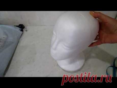 Обзор посылки из Китая (манекен головы ). Overview parcels from China (mannequin head)
