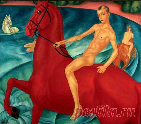 В чем смысл картины Петрова-Водкина Купание красного коня