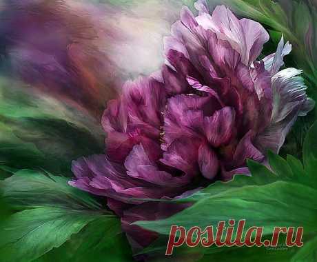 Peony - 50 Shades Of Black Mixed Media by Carol Cavalaris - Peony - 50 Shades Of Black Fine Art Prints and Posters for Sale