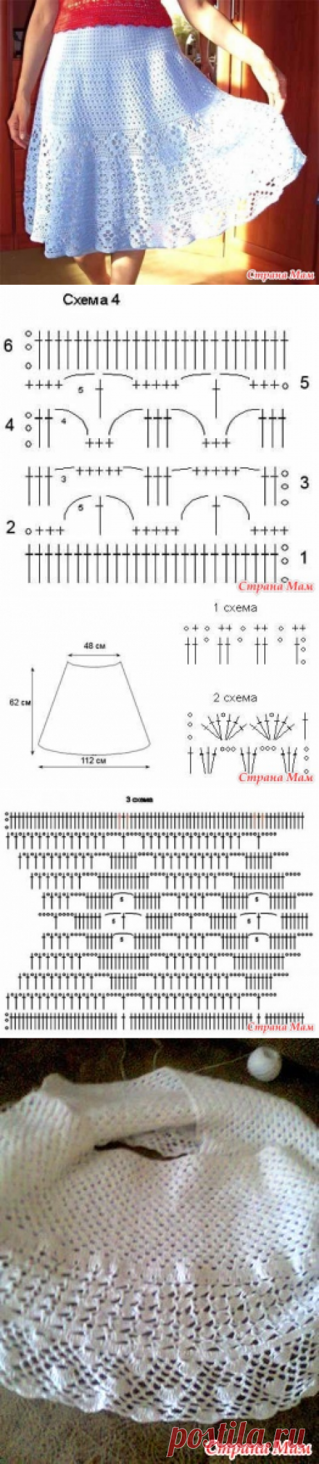 . Юбочка крючком - Все в ажуре... (вязание крючком) - Страна Мам